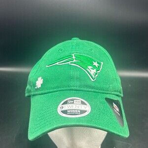 Womens New Era 9TWENTY New England Patriots St Patrick Adjustable Hat Green